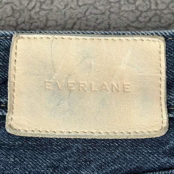 Everlane The Denim Short Womens 28 Organic Cotton Distressed Roll Cuff Blue Jean - Picture 4 of 11